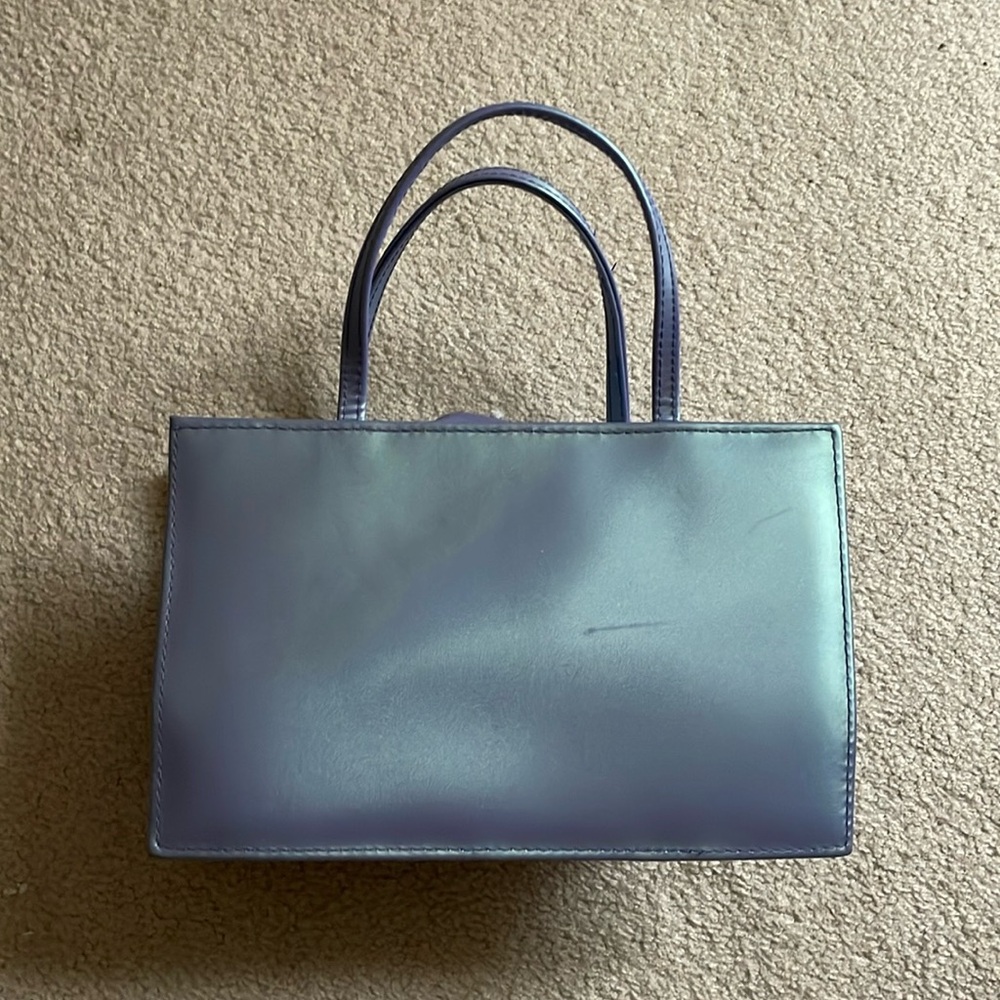 Vintage blue box mini bag